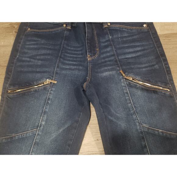 White House Black Market The Skinny Ankle Dark Wash Denim Blue Jeans | Size 2 - Picture 2 of 9
